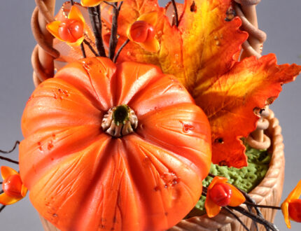 autumn basket pumpkin