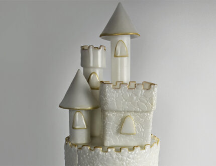 isomalt castle top tier towers