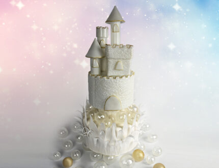 isomalt castle full cake shot