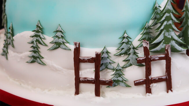 santas sleigh ride background