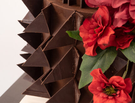chocolate shard triangle decorations