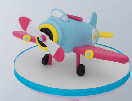 Cartoon aeroplane full shot