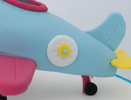 Cartoon aeroplane side