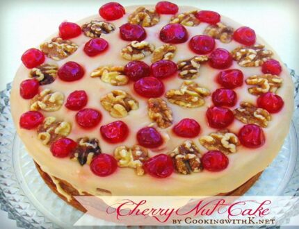 Cherry nut cake