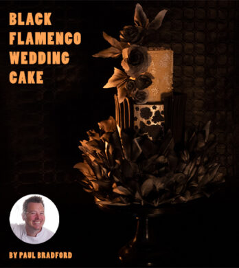 black flamenco wedding cake archive