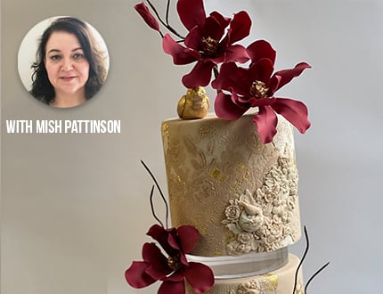 On-Trend Texturing Techniques & Architectural Sugar Flowers