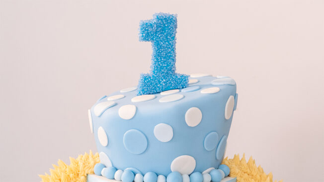 1st birthday cake number 1