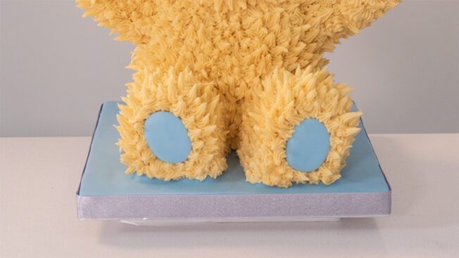 1st birthday cake feet