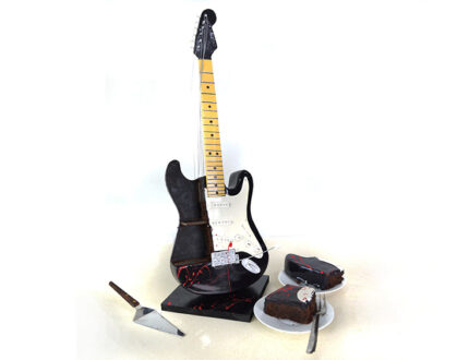 Halloween Electric Guitar Cut Cake