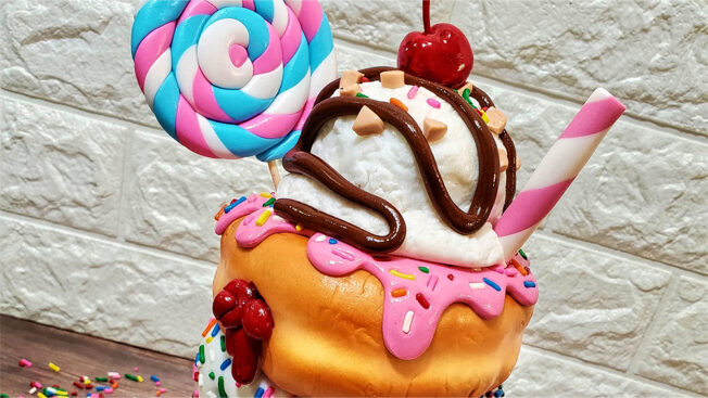 Deluxe milkshake close up 2