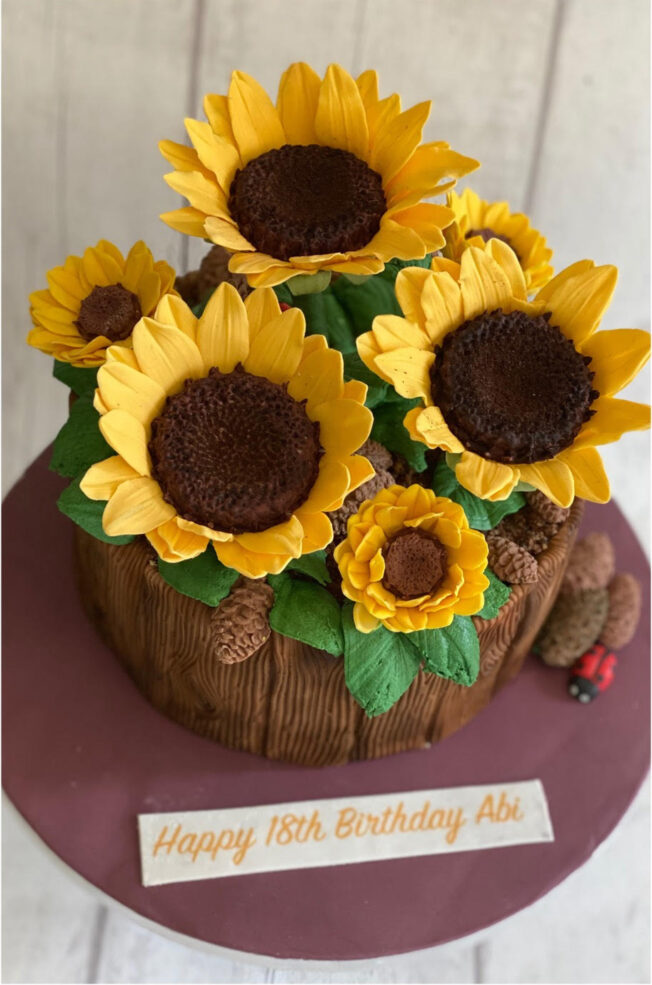 Mandy Black Sunflowers