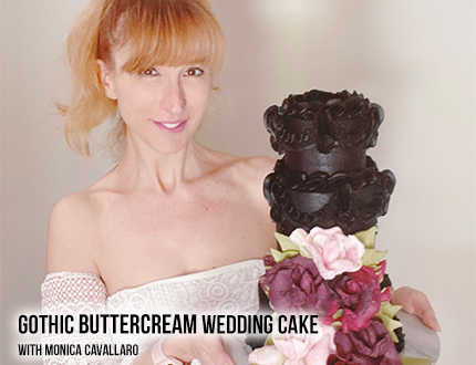 Gothic Buttercream Wedding Cake