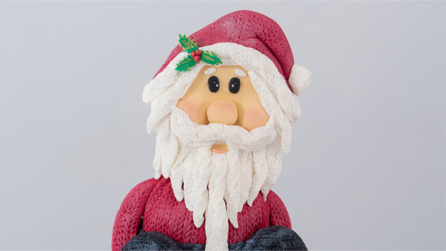Knitted Santa Head