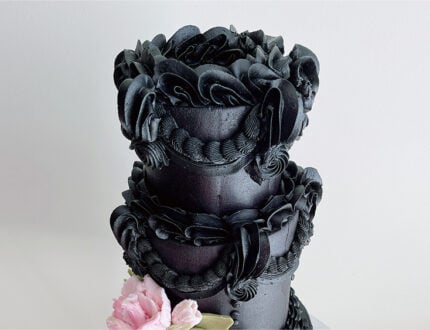 Gothic wedding cake Top Tier