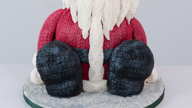 Knitted Santa Boots
