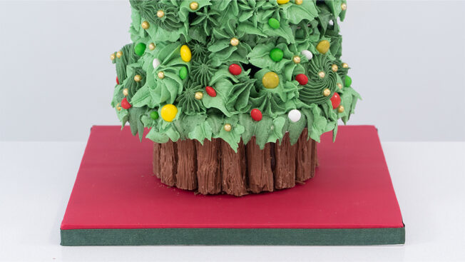 Cupcake Christmas Tree Trunk
