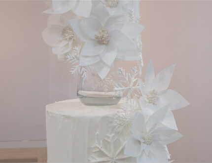 Frozen Winter Wedding Cake Middle