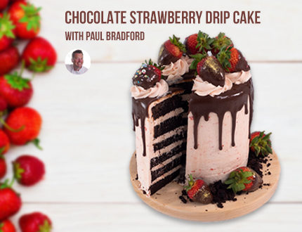 Chocolate Strawberry Drip Cake