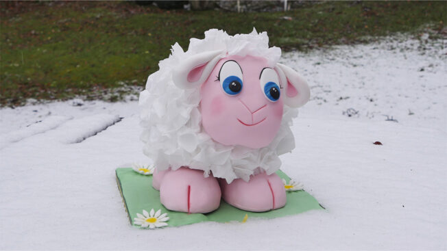 Cute 3D Sheep snow
