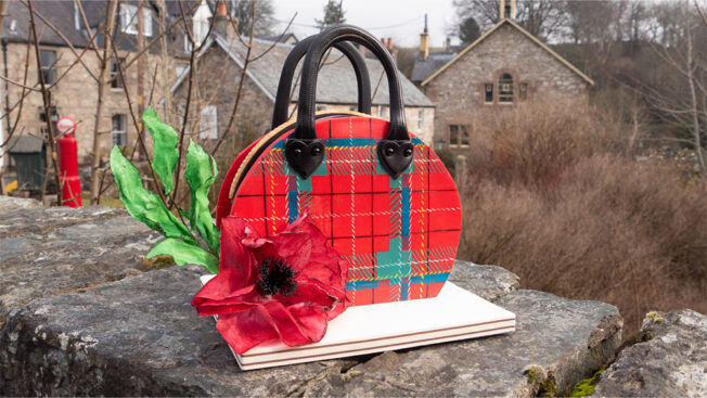 Tartan handbag full