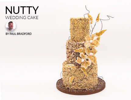Nutty wedding cake feature
