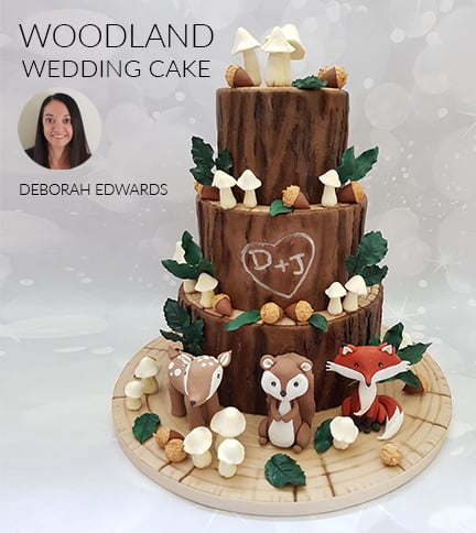 Woodland wedding cake archive