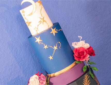 Starlite Wedding Cake Top