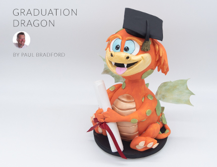 Dragon Graduation Cake