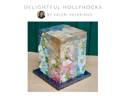 Delightful hollyhocks feature