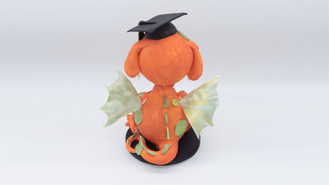 Graduation dragon back