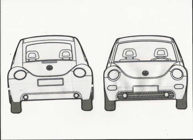 Front and back view