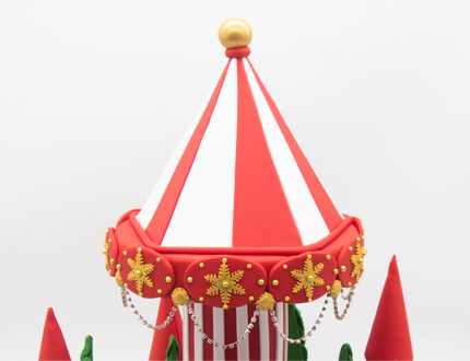 Christmas carousel roof