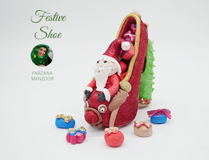 Festive shoe feature