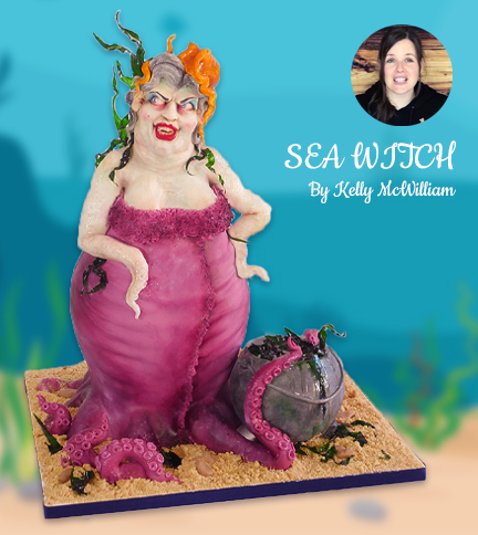 Sea Witch cake tutorial