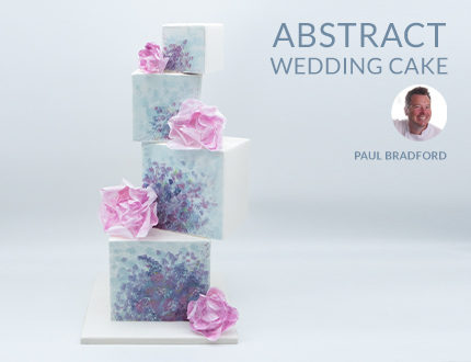 Abstract Wedding Cake