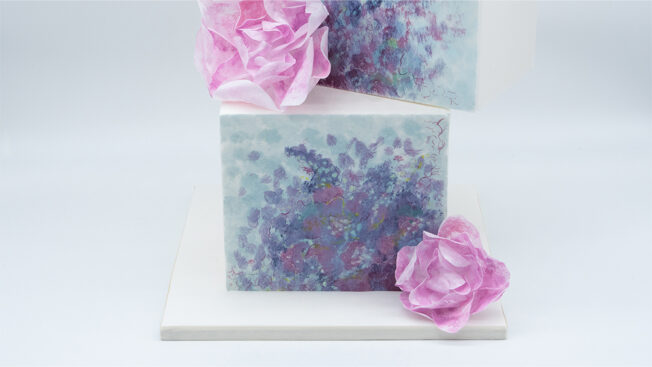 Abstract wedding cake bottom