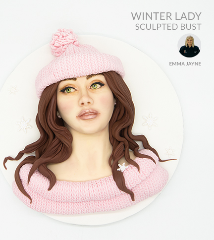Winter Lady Sculpted Bust