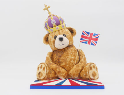 Coronation teddy bear front