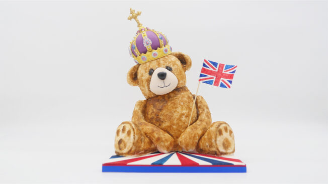 Coronation teddy bear front