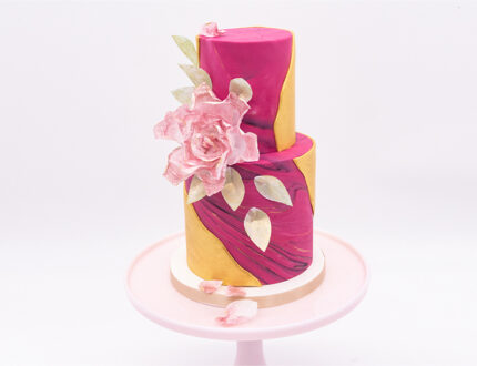 Marbled wedding cake main