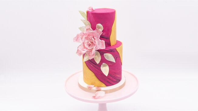Marbled wedding cake main