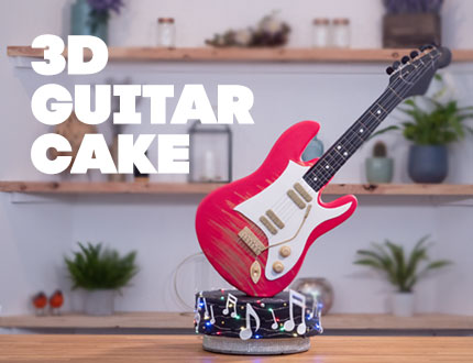 3D Spinning Electric Guitar