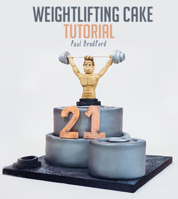 Weightlifting cake tutorial