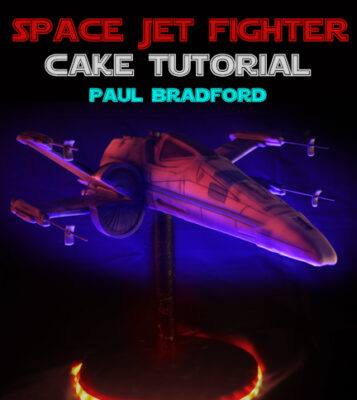 Space Fighter Jet cake tutorial