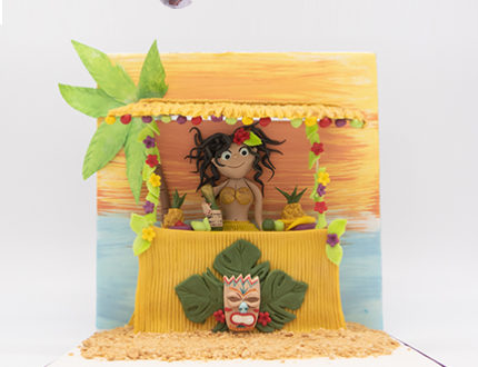 Tikki Hut cake tutorial