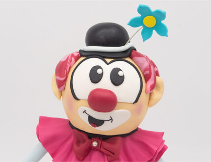 Bobble head clown head