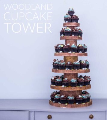 Woodland Cupcake Tower