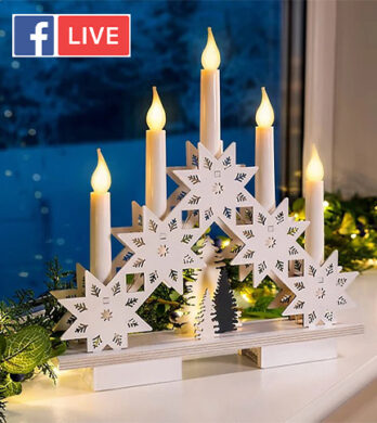 Festive candle holder