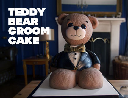 Teddy Bear Groom Cake