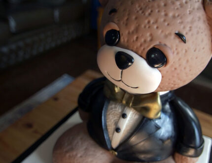 Teddy Bear Groom Cake